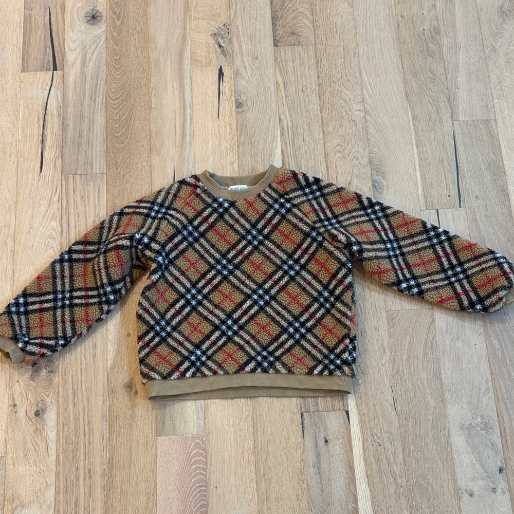 Burberry kids Crewneck Sweater - Tan, Black, Red